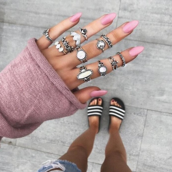 Jewelry - NEW 12pc boho multi styles ring set